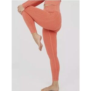 Aerie Offline High Waisted Seamless Leggings Coral Orange Size S